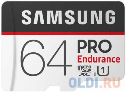    MicroSDXC 64GB Samsung PRO Endurance UHS-I SDR104 + SD Adapter  