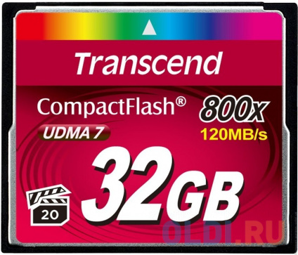    Compact Flash 32GB Transcend Premium, 800x (TS32GCF800)  