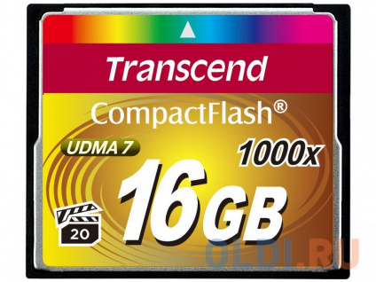    Compact Flash Card 16GB Transcend 1000x TS16GCF1000  