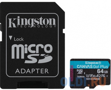    microSDXC 64Gb Kingston,microSDXC, UHS-II Class U3 V30 A2, : 170/, : 70/,   &lt;SDCG3/64GB&gt;   