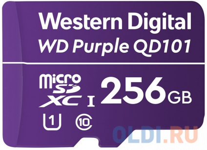    microSDXC 256Gb Class10 WD WDD256G1P0C Purple w/o adapter  