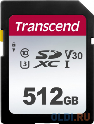    microSDXC Transcend 300S, 512 , UHS-I Class U3 V30 A1,    