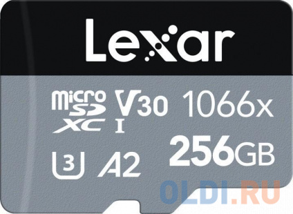  LEXAR Professional 1066x 256GB microSDHC/microSDXC UHS-I Card SILVER Series with adapter  