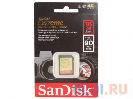    SDHC SanDisk Extreme 16Gb Class 10  --