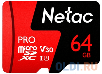  Netac MicroSD card P500 Extreme Pro 64GB, retail version w/o SD adapter  -