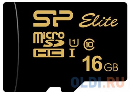   microSD 16GB Silicon Power Elite Gold microSDHC Class 10 UHS-I U1 85Mb/s  