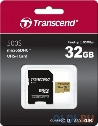    Transcend 32GB microSDXC Class 10 UHS-I U1 V30 R95, W60MB/s    