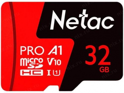  Netac MicroSD card P500 Extreme Pro 32GB, retail version w/o SD adapter   