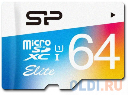    microSD 64GB Silicon Power Elite microSDHC Class 10 UHS-I (SD ) Colorful  