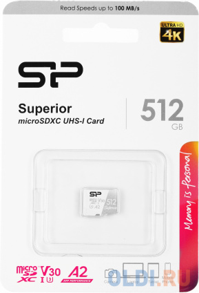    microSDXC 512Gb Class10 Silicon Power SP512GBSTXDA2V20 Superior w/o adapter  