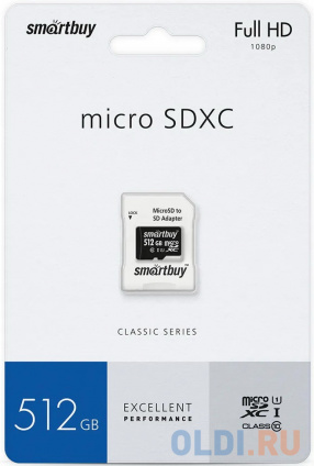  Micro SecureDigital 512GB Smartbuy Class10 UHS (  SD) (SB512GBSDCL10-01)  --