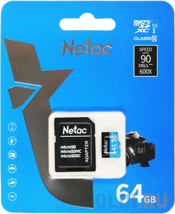    microSDXC 64 Gb Netac P500 ECO  