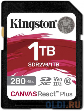   SD XC 1000 Gb Kingston Canvas React Plus  -