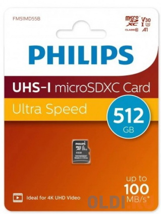    microSDXC 512 Gb Philips FM51MD55B/97  -
