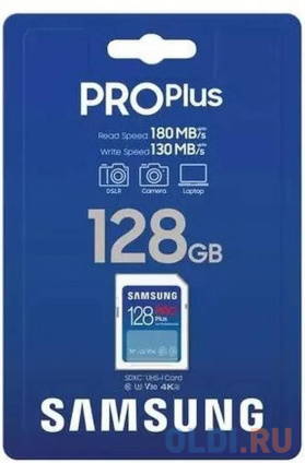    SDXC UHS-I U3 Samsung Pro PLUS 128 , 180 /, Class 10, MB-SD128S, 1 .,    -
