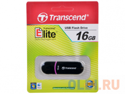  USB  Transcend JetFlash 300 16GB Black (TS16GJF300)  