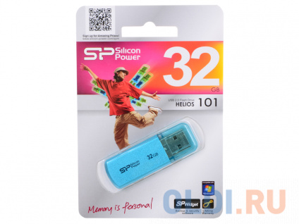  USB  Silicon Power Helios 101 32Gb Blue (SP032GBUF2101V1B)  --