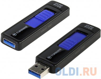 USB  Transcend JetFlash 760 64Gb Black (TS64GJF760)   