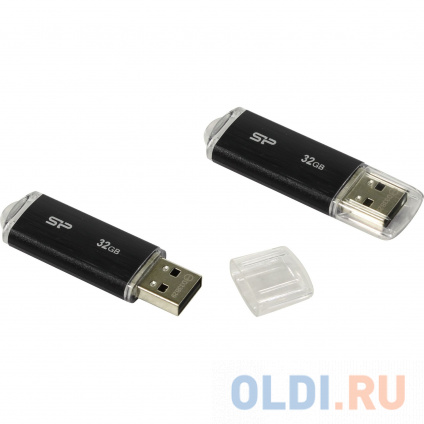  USB  Silicon Power Ultima 32Gb Black (SP032GBUF2U02V1K)  