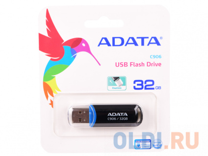  USB  ADATA C906 32Gb Black (AC906-32G-RBK)  