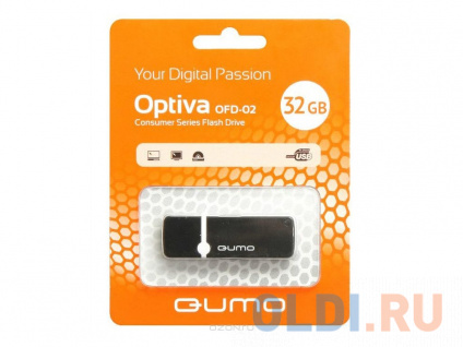  USB  QUMO Optiva 02 32GB Green (QM32GUD-OP2-black)  --