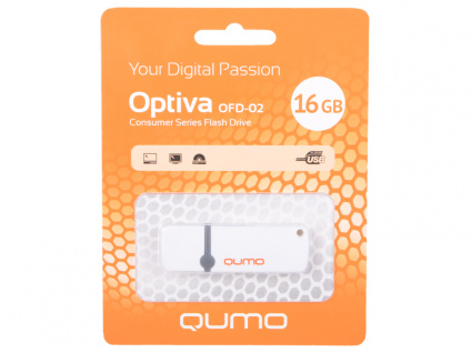  USB  QUMO Optiva 02 16Gb White (QM16GUD-OP2-White)  -