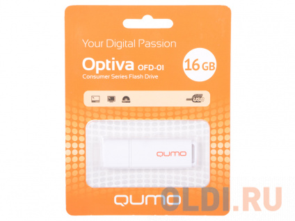  USB  QUMO Optiva 01 16Gb White (QM16GUD-OP1-white)  