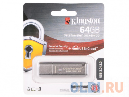  USB  Kingston DataTraveler G3 64Gb Silver (DTLPG3/64GB)  