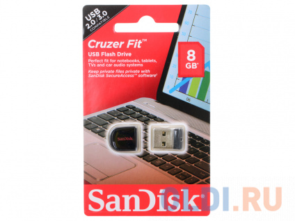  USB  SanDisk Cruzer Fit  8GB (SDCZ33-008G-B35)  