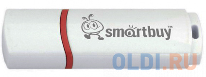  USB  Smartbuy Crown 8Gb White (SB8GBCRW-W)  