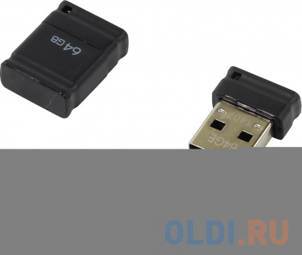  USB  QUMO NanoDrive 64GB Black (QM64GUD-NANO-B)  -