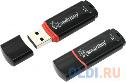  USB  Smartbuy Crown 32Gb Black (SB32GBCRW-K)   
