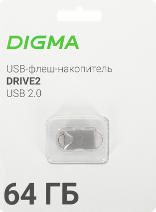    Digma 64Gb DRIVE2 DGFUM064A20SR USB2.0   