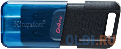   Kingston 64GB DataTraveler 80 M 200MB/s &lt;DT80M/64GB&gt;, USB-C 3.2 Gen 1  