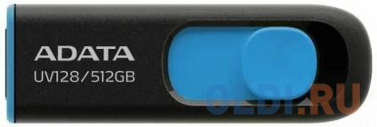  512GB USB 3.2 Gen1 AUV128-512G-RBE Black/Blue, Performance (Max.): Up to 100MB/s read  