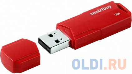  Smartbuy USB Drive 4GB CLUE Red (SB4GBCLU-R)  