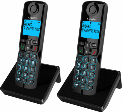  / Dect Alcatel S250 Duo ru black  (.  .:2) ͻ   