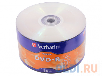   DVD-R 4,7GB Verbatim 16x Shrink/50 DataLife   