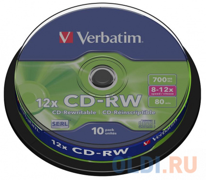   CD-RW Verbatim Cake Box (43480)  