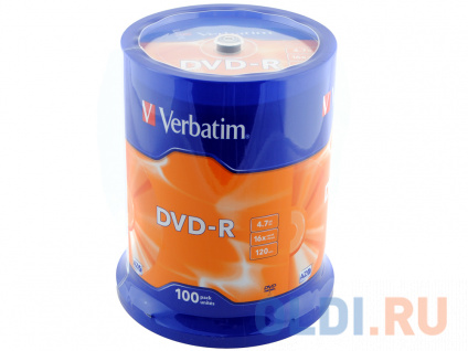   DVD-R Verbatim 4.7Gb Cake Box (43549)  