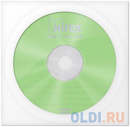   DVD-RW Mirex 4.7 Gb, 4x, Cake Box (50), (50/300)  