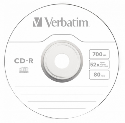   CD-R Verbatim 700Mb 52x Slim case (10) (43415)  --