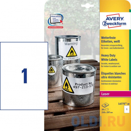   Avery Zweckform L4775-20 A4 297x210 1  /196/2/20./ .   -