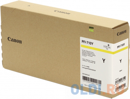   Canon PFI-710 Y  Canon iPF TX-2000/iPF TX-3000/iPF TX-4000/iPF TX-3000 MFP T36/iPF TX-3000 MFP T36-AiO/iPF TX-4000 MFP T36/iPF TX-4000 MFP T36-AiO  2357C001  --