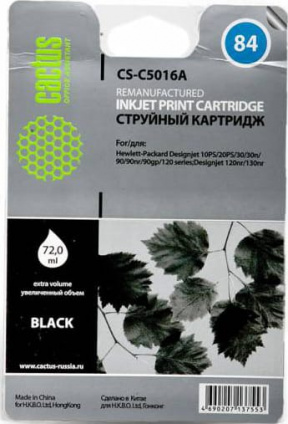   Cactus CS-C5016A 84  HP DesignJet 10PS/20PS/30GP/50PS/90/120/130DE   