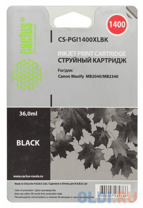   Cactus CS-PGI1400XLBK  Canon MB2050/MB2350/MB2040/MB2340   