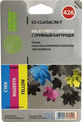   Cactus CS-CLI426C/M/Y  Canon Pixma MG5140 5240 6140 8140 MX884   -