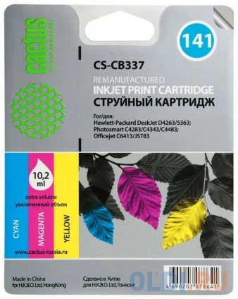   Cactus CS-CB337 141  HP DeskJet D4263/D4363/D5360/ OfficeJet J5783/J6413   