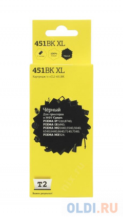   T2 IC-CCLI-451BK XL  Canon PIXMA iP7240/MG5440/6340/MX924    