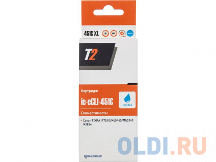   T2 IC-CCLI-451C XL  Canon PIXMA iP7240/MG5440/6340/MX924   